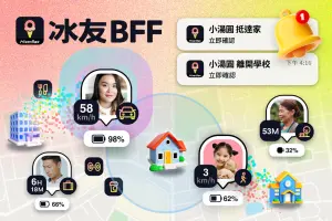 ▲下載《冰友 BFF》可以解鎖多項實用定位功能。（圖／官方提供）