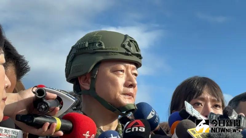 ▲國防部發言人孫立方表示,漢光40演習東部地區部分科目因颱風取消。(圖/記者呂炯昌攝,2024.07.23)