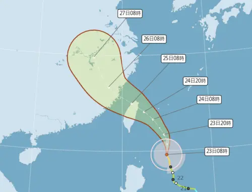 凱米颱風將發陸上警報！國內線今4航班取消　23航次交通船停航
