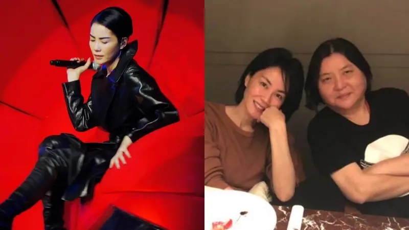 ▲邱瓈寬(右圖右)曾是天后王菲的經紀人,也幫王菲(右圖左)的歌曲〈空城〉、〈推翻〉填詞過。(圖/微博、邱瓈寬臉書)