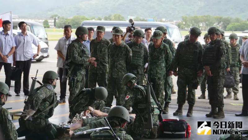 ▲賴清德總統視導視導漢光40號演習傷患救護，但國軍卻面臨自願役大量流失問題。（圖／記者呂炯昌攝）