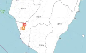 水利署稍早針對高雄市阿蓮區、岡山區發布淹水警戒。(圖/水利署) ▲水利署稍早針對高雄市阿蓮區、岡山區發布淹水警戒。(圖/水利署)