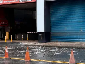 凱米颱風來襲!宜蘭友愛百貨降磁磚雨 結構技師:台灣老毛病難解