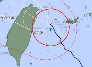 凱米颱風先掃沖繩!日本與那國島觀測到約15級瞬間強陣風