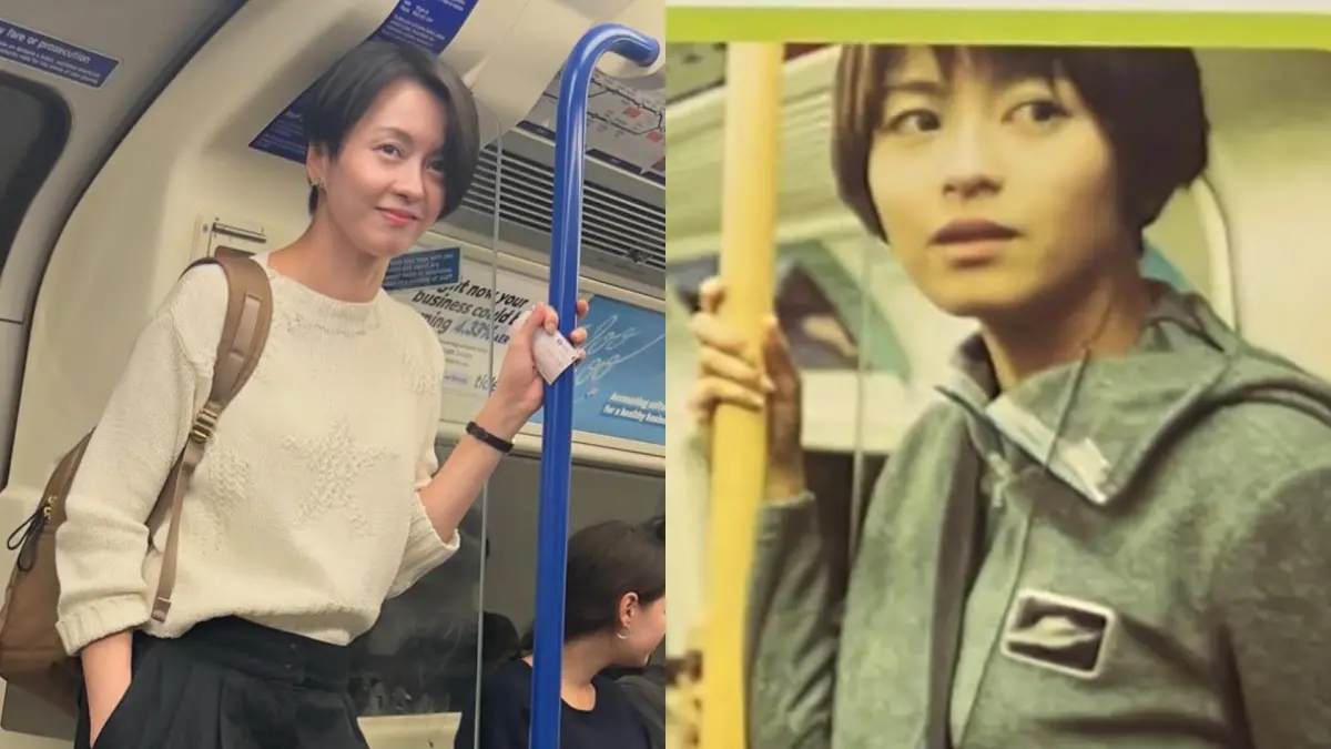 ▲即將在台開唱的香港歌手梁詠琪，曬出一組在地鐵上的照片與昔日〈膽小鬼〉的舊照做對比，直接給粉絲來一波「回憶殺」。（圖／gigileungwingkei IG）