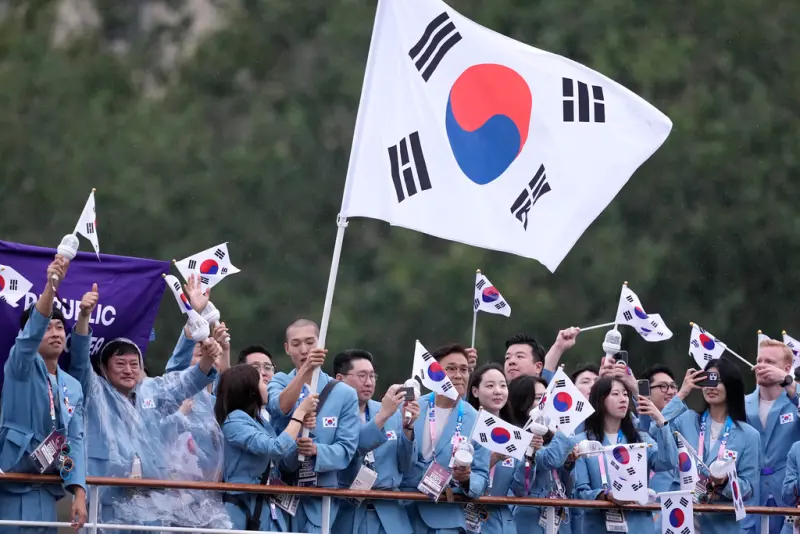 奧運開幕／嚴重烏龍！南韓隊開幕式進場　竟兩度被播報成「北韓」