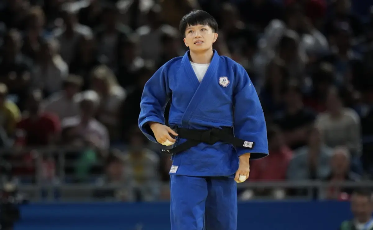 ▲中華隊柔道女將林真豪在巴黎奧運16強不敵哈薩克選手，無緣進入敗部復活，也宣告奧運之旅告終，讓她留下不甘心的淚水。（圖／中華奧會提供）