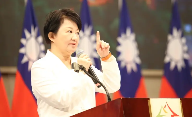 ▲盧秀燕目前人在美國訪問，圖為對僑民發表「台中翱翔、台灣起飛」演說。（圖／台中市政府提供，2024.07.28）