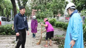 視察校園災情 吳立森:感謝國軍及各界協助