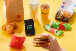 ▲Uber Eats 上架小戴同款的麥當勞「球后餐」。（圖／官方提供）