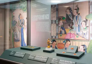 故宮北院「看得見的紅樓夢」展場一景。 ▲故宮北院「看得見的紅樓夢」展場一景。(圖/故宮提供)