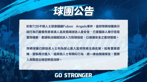 ▲「冰粽哥」行為越矩，被球團列為禁止入場名單。（圖／Fubon Guardians 富邦悍將棒球隊FB）