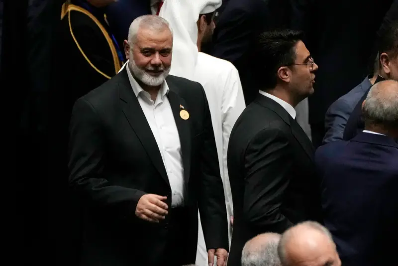 ▲哈馬斯首腦之一哈尼雅(Ismail Haniyeh)日前傳出於伊朗首都德黑蘭住處遇刺身亡。(圖/美聯社/達志影像)