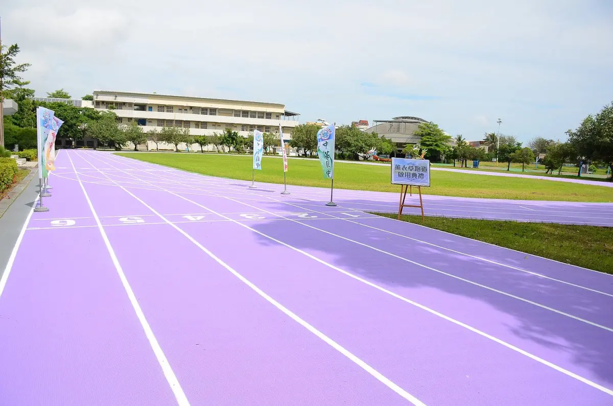 ▲教育部「校園公共球」引發反彈。圖為中芸國中操場。（圖／翻攝自中芸國中FB）