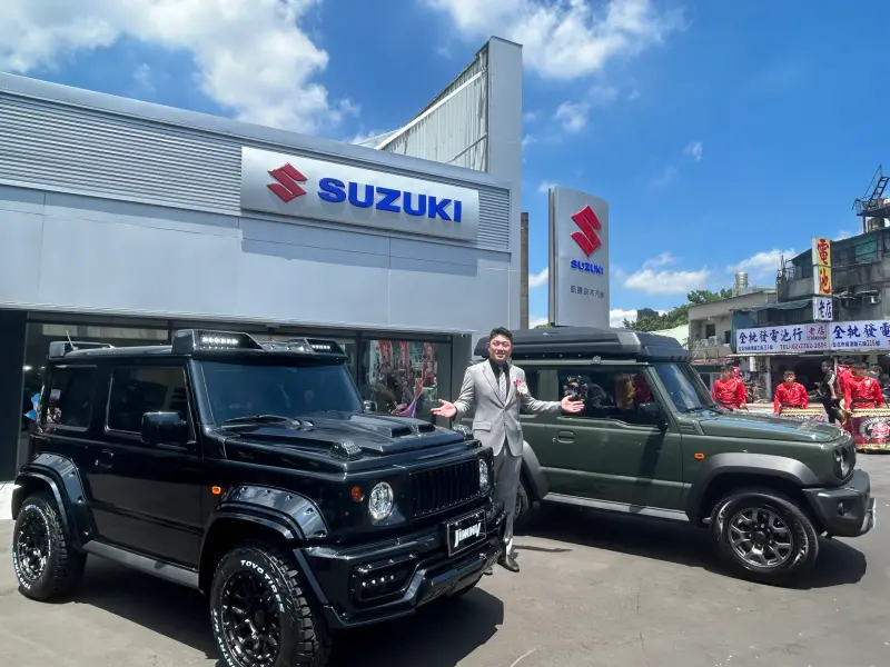 ▲林傳凱於會中也展示私藏改裝愛車JIMNY,掀起活動高潮。(圖/記者鄭妤安攝影)