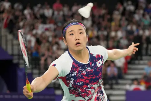 ▲南韓球后安洗瑩在日本羽球公開賽8強戰以直落二擊敗中國陳雨菲成功復仇，日本一姐山口茜同日晉級，兩大強敵雙雙挺進4強。（圖／美聯社／達志影像）