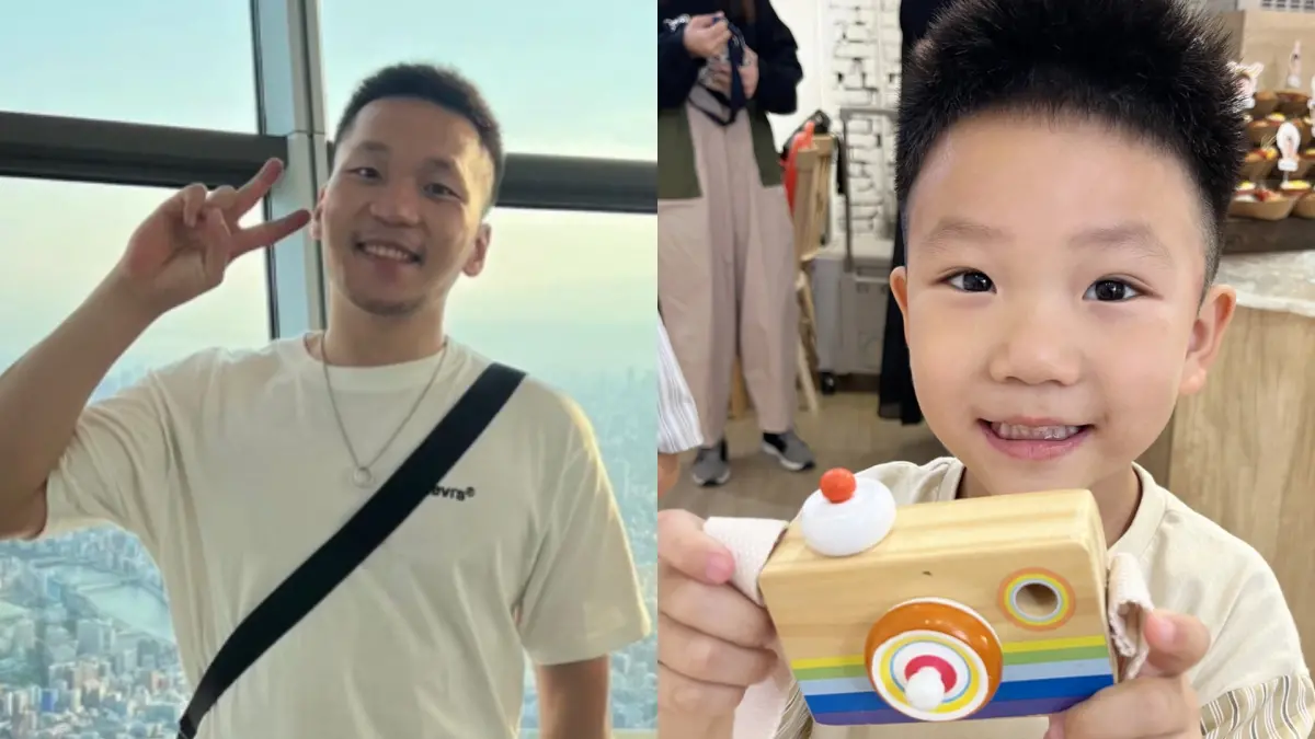 ▲近日有粉絲在Threads上貼出李洋（左）跟蔡波能（右）的照片做對比，照片曝光後引起粉絲熱議，連蔡阿嘎也現身留言認證。（圖／李洋、蔡波能臉書）