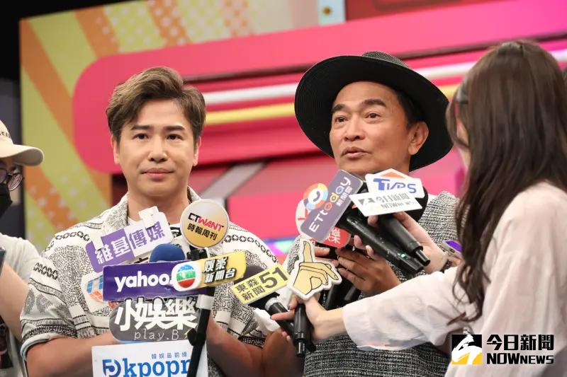 ▲《小明星大跟班》開錄前吳宗憲和歐弟接受媒體訪問。（圖／記者陳明安攝影）