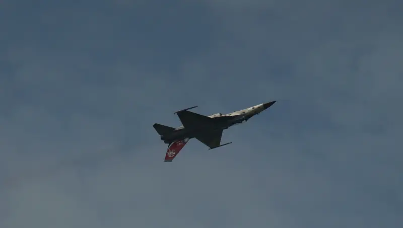 ▲今年唯一一場國軍營區開放活動將於8月10日在嘉義空軍基地舉行,6日進行全兵力預演校閱,經國號戰機進行性能展示,展現高難度飛行技術。(圖/記者呂炯昌攝,2024.08.06)