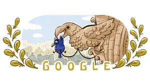 「運動攀登 奧運」Google Doodle來了！小鳥登頂後竟「原地躺平」
