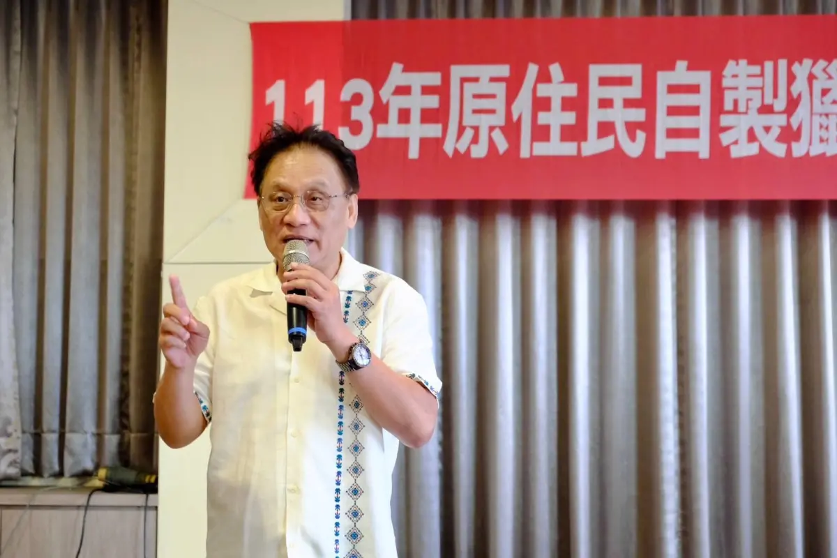 ▲原民會主任委員曾智勇Ljaucu·Zingrur致詞。（圖／原民會）