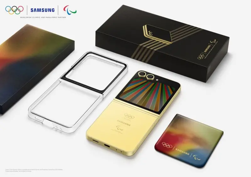 ▲三星提供的奧運特別版Galaxy Z Flip6,經過特別設計。(圖/翻攝自三星官網)