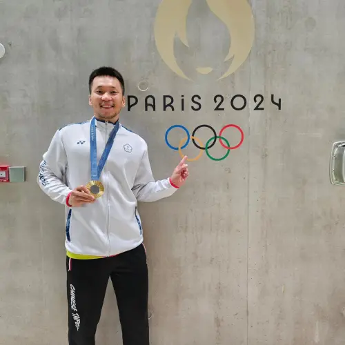 ▲王齊麟和李洋，在巴黎奧運金牌賽以三戰兩勝的成績，擊敗中國羽球男雙組合梁偉鏗與王昶，創下羽球男雙金牌2連霸的佳績。圖為李洋。（圖／李洋臉書）