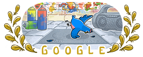 ▲Google Doodle應援，首登奧運殿堂的霹靂舞項目今登場。（圖／翻攝Google Doodle）