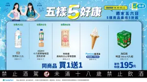 ▲全家便利商店「週末康康5」優惠，阿奇儂草莓雪糕「買一送一」。（圖／翻攝自全家FB）