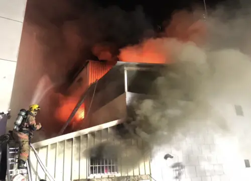 台南農機行大火!一家5口受困喪命 警消清理火場驚見2倖存鸚鵡