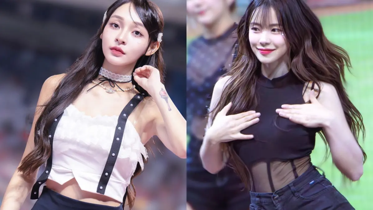 ▲韓國網友表示，啦啦隊穿著暴露，只是為了讓男性球迷的眼睛大吃冰淇淋，顯示女性權益低下，甚至開轟林襄（左圖）跟李多慧（右圖）的應援服裝太過裸露。（圖／林襄、李多慧IG）