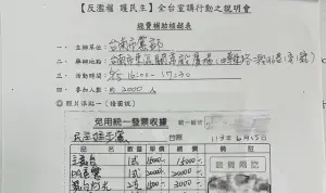 柯文哲台南造勢花475萬　郭國文一張圖諷「小草」：民進黨花18萬
