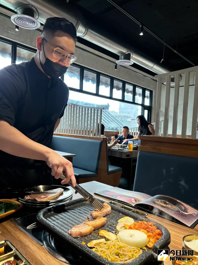 ▲「水赤床」韓式燒肉餐廳，標榜以韓國王室風格提供專人桌邊服務。（圖／記者金武鳳攝，2024.8.15)