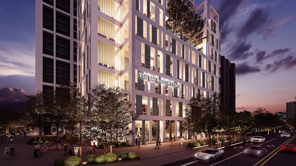 ▲台中海灣的市鎮中心，有大型商場、建設的進駐，還擁觀光重劃區的發展優勢，吸引人口流入。（圖／品牌提供）