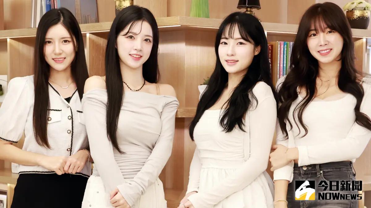 ▲安芝儇（右一）聊到理想型，列出了3點條件，讓經紀人無奈吐槽：「只有富二代做得到。」其他女孩為南珉禎（左起）、李晧禎、朴旻曙（Mingo）。（圖／記者吳翊緁攝影）