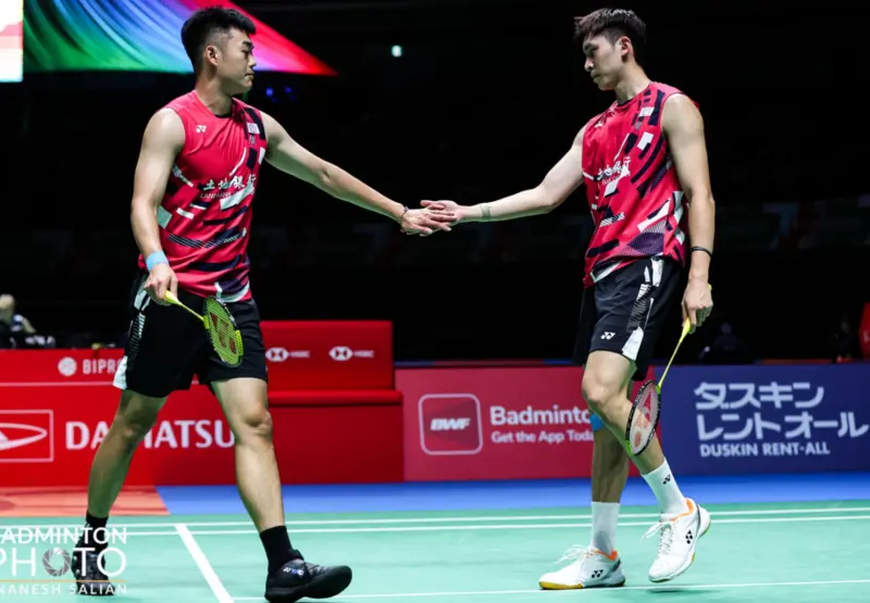 ▲王齊麟與新搭檔邱相榤組成雙塔組合，挑戰韓國公開賽。（圖／Badminton Photo）