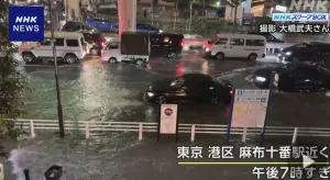 暴雨襲日本東京！羽田機場、新幹線一度停擺　澀谷道路淹水逾1米
