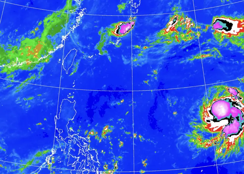 ▲「珊珊」颱風未來有增強至中颱的趨勢，且路徑將向東北大迴轉，高機率侵襲日本。（圖／中央氣象署）