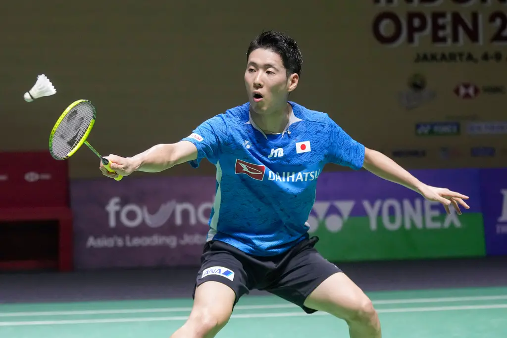 ▲日本羽球好手常山幹太今（22）日在超級750系列日本羽球公開賽對戰台灣「羽球王子」王子維，結果王子維上演驚天大逆轉。（圖／美聯社／達志影像）