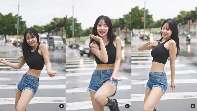 ▲李多慧雨中熱舞。（圖／李多慧IG）