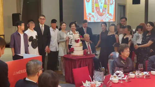 ▲國民黨前主席連戰夫婦舉辦結婚60周年的鑽石婚宴。（圖／連戰辦公室提供）