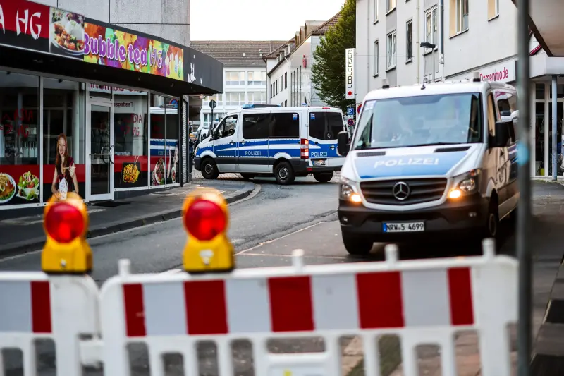 ▲德國西部城市索林根（Solingen）23日驚傳一起隨機持刀襲擊案，極端組織伊斯蘭國宣稱犯行。（圖／美聯社／達志影像）