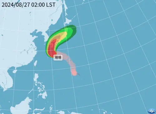 ▲珊珊颱風最新路徑（圖／中央氣象署）