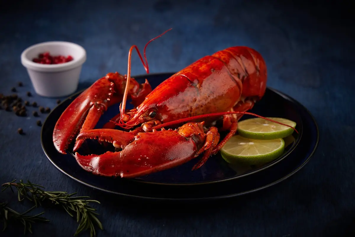 ▲王品集團夏慕尼鐵板燒又要送龍蝦！9月2日起平日消費出示「國師」唐綺陽活動畫面，免費吃1200元波士頓龍蝦！加菜規則一次整理，合照上傳IG限時動態再抽獎7萬元亞立詩求婚鑽戒。（圖／王品集團提供）