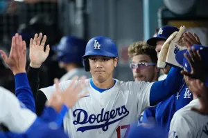 大谷8局下最後一次打席遭到三振。大谷此役4打數2安打,吞下1次三振,打擊率升至0.294,目前全壘打和盜壘都停留在41轟、40盜。 ▲大谷8局下最後一次打席遭到三振。大谷此役4打數2安打,吞下1次三振,打擊率升至0.294,目前全壘打和盜壘都停留在41轟、40盜。(圖/美聯社/達志影像)