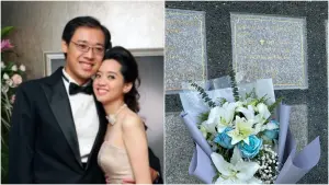 楊偉中「為救愛女溺斃」主播妻陳以真第6年送花哀悼 拍2照惹鼻酸