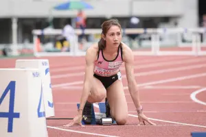 ▲台灣田徑女子400公尺跨欄選手「跨欄女神」羅佩琳，曾經締造全國運動會五連霸的佳績，並於今年六月的臺灣國際田徑公開賽中贏得金牌。（查爾斯運動行銷提供）