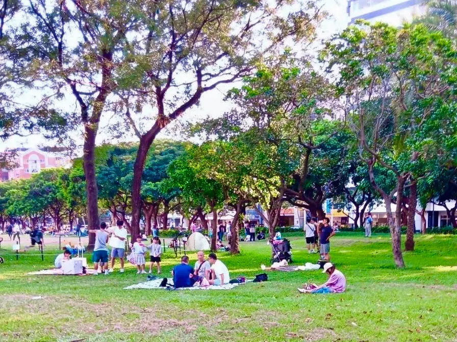 ▲台中市知名的遊憩景點「市民廣場」，在市中心區有著大片綠地(圖／建設局提供2024.9.2)