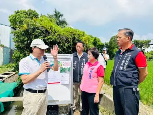 神岡陽明橋下游護岸崩塌　楊瓊瓔爭取4740萬元補助
