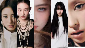 ▲MEOVV成員，ANNA（左起）、GAWON、ELLA、SOOIN、NARIN。（圖／翻攝自IG meovv_official_）